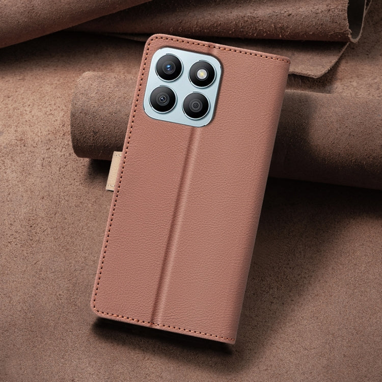 For Honor X8b Color Matching RFID Anti-theft Leather Phone Case