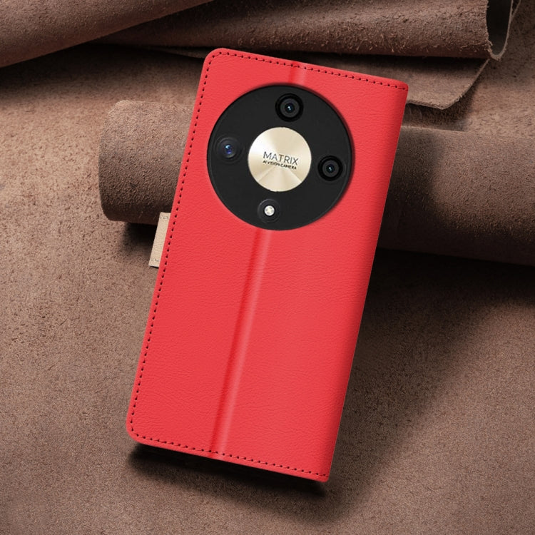 For Honor X9b / Magic6 Lite Color Matching RFID Anti-theft Leather Phone Case