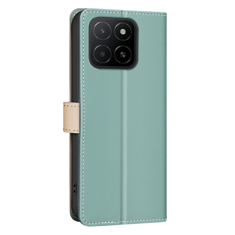 For Honor X5b Color Matching RFID Anti-theft Leather Phone Case