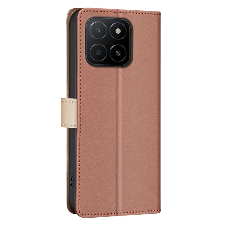 For Honor X5b Color Matching RFID Anti-theft Leather Phone Case