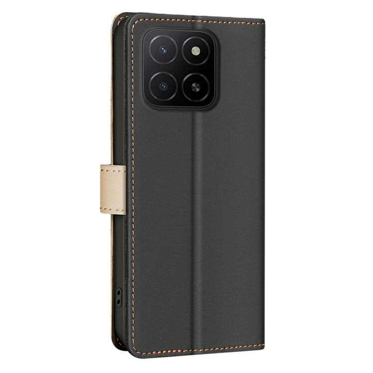 For Honor X5b Color Matching RFID Anti-theft Leather Phone Case