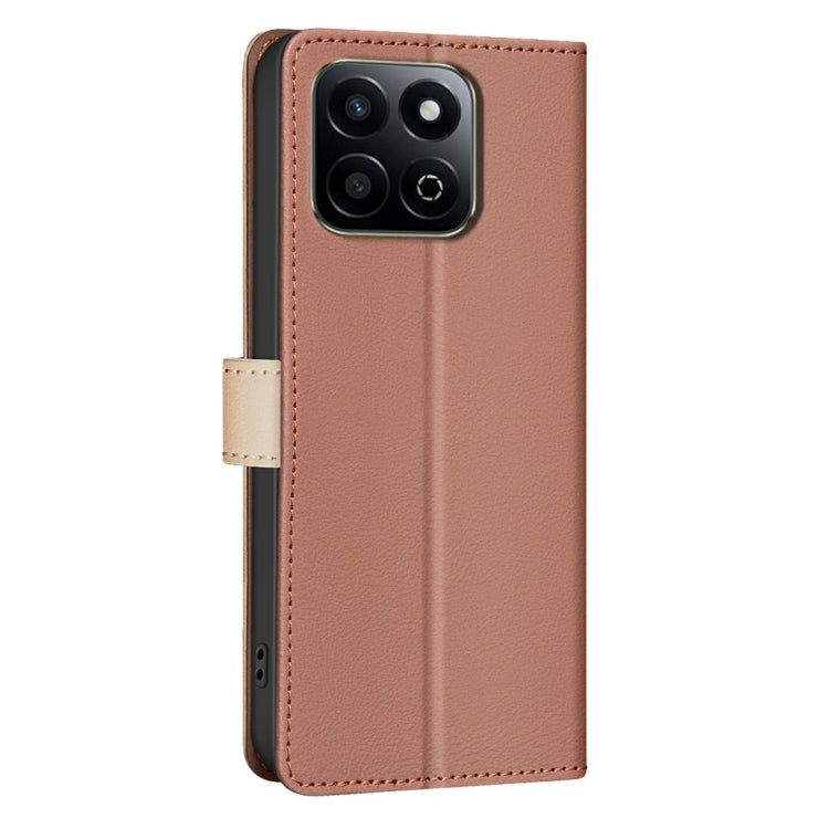 For Honor 200 Smart / X7C Color Matching RFID Anti-theft Leather Phone Case