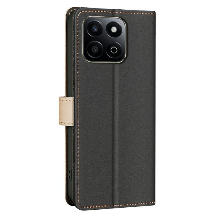 For Honor 200 Smart / X7C Color Matching RFID Anti-theft Leather Phone Case