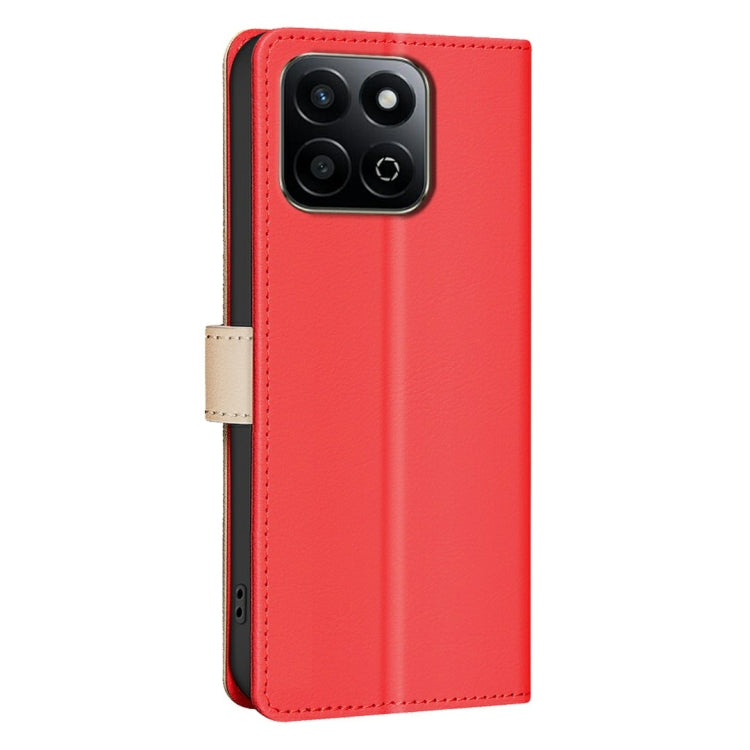 For Honor 200 Smart / X7C Color Matching RFID Anti-theft Leather Phone Case