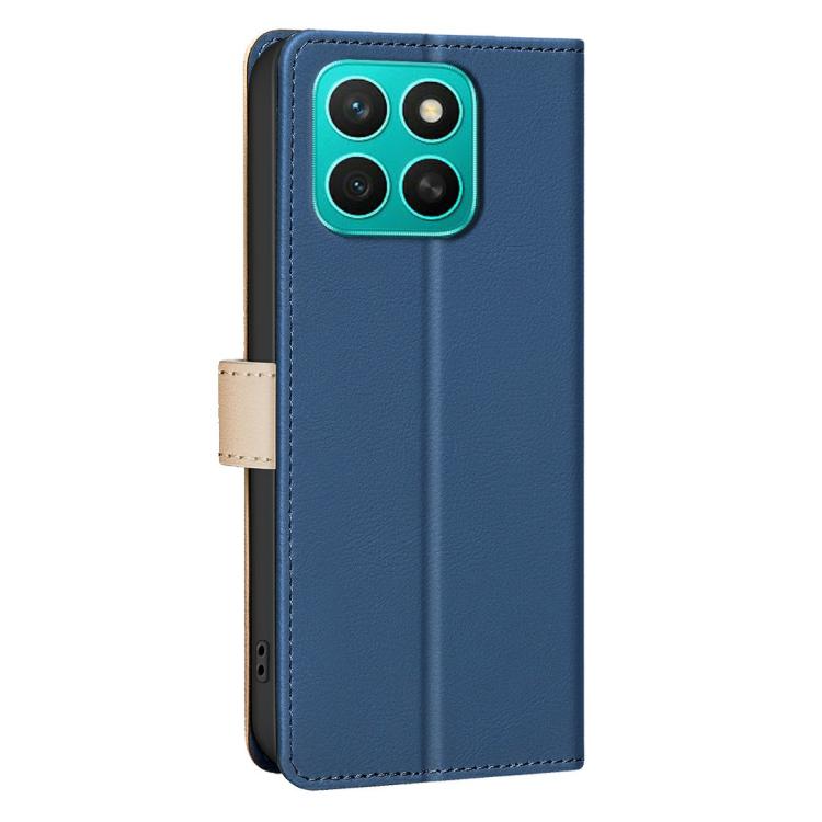 For Honor X8c 4G Color Matching RFID Anti-theft Leather Phone Case