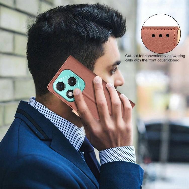 For Honor 400 Lite Global Color Matching RFID Anti-theft Leather Phone Case