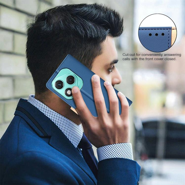 For Honor 400 Lite Global Color Matching RFID Anti-theft Leather Phone Case