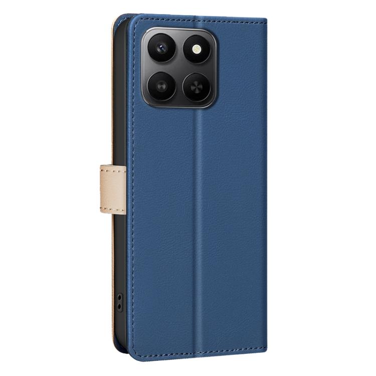 For Honor X7d 5G Color Matching RFID Anti-theft Leather Phone Case