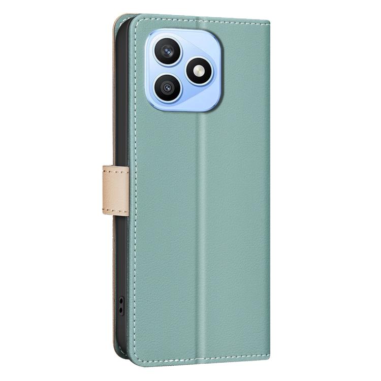 For Honor X8d 4G Color Matching RFID Anti-theft Leather Phone Case