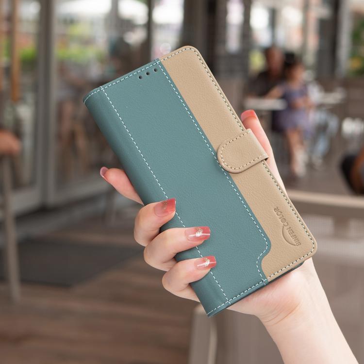 For Honor X8d 4G Color Matching RFID Anti-theft Leather Phone Case