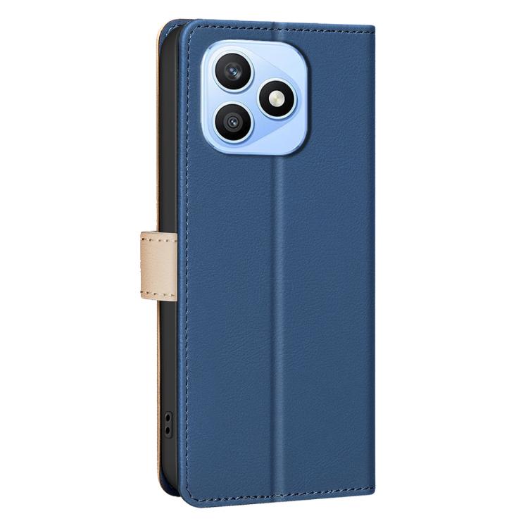 For Honor X8d 4G Color Matching RFID Anti-theft Leather Phone Case
