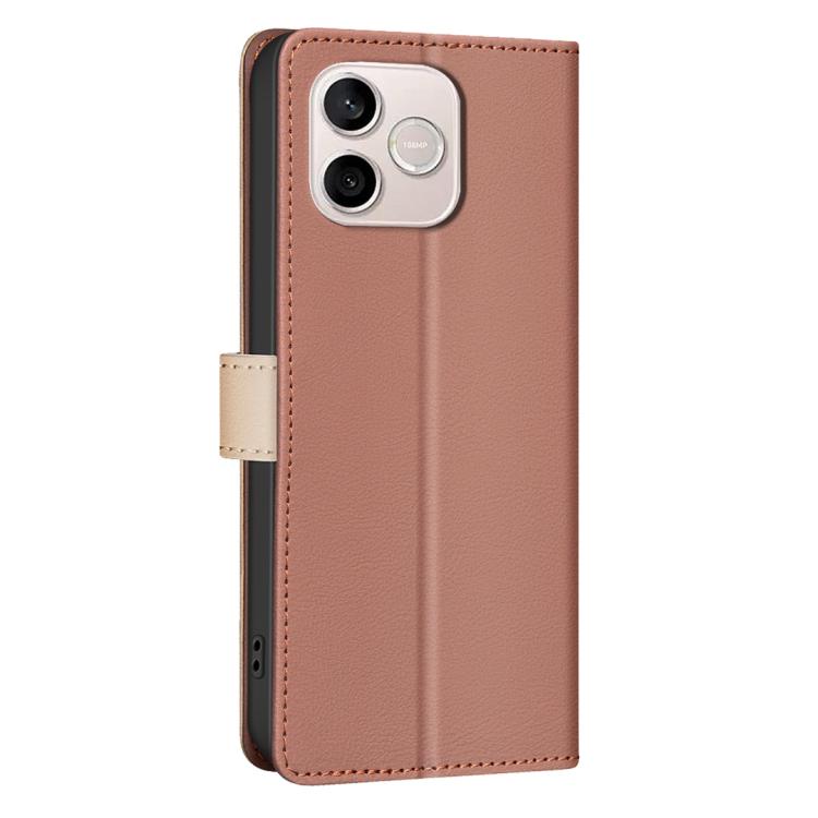 For Honor 600 Lite Global Color Matching RFID Anti-theft Leather Phone Case