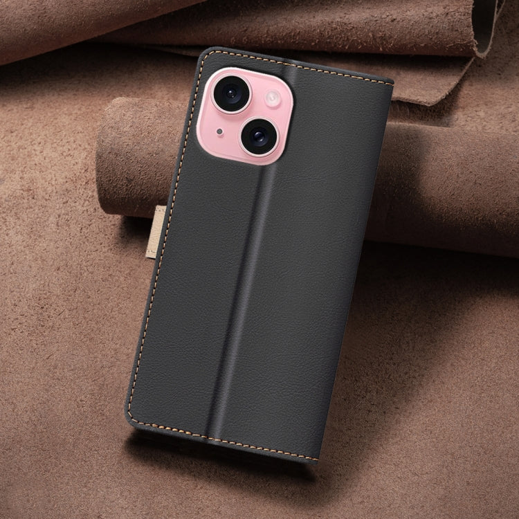 For iPhone 11 Color Matching RFID Anti-theft Leather Phone Case