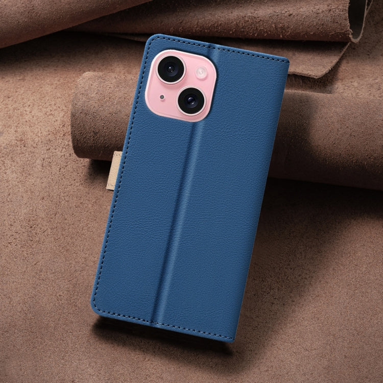 For iPhone 11 Color Matching RFID Anti-theft Leather Phone Case