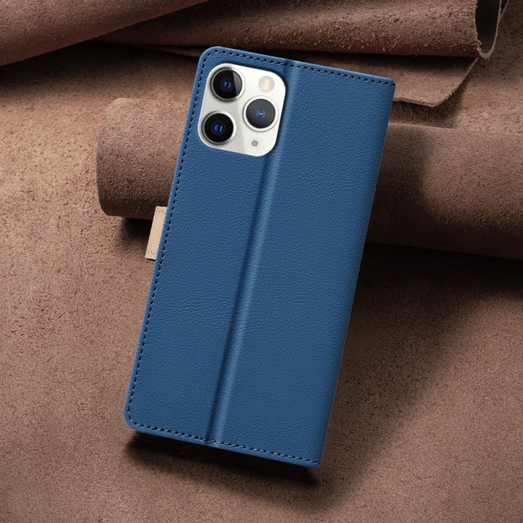 For iPhone 11 Pro Color Matching RFID Anti-theft Leather Phone Case