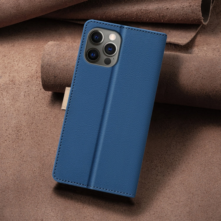 For iPhone 14 Pro Color Matching RFID Anti-theft Leather Phone Case