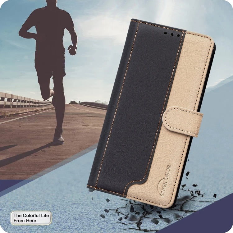 For iPhone 15 Color Matching RFID Anti-theft Leather Phone Case