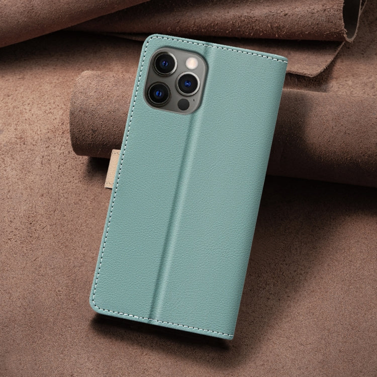 For iPhone 15 Pro Color Matching RFID Anti-theft Leather Phone Case