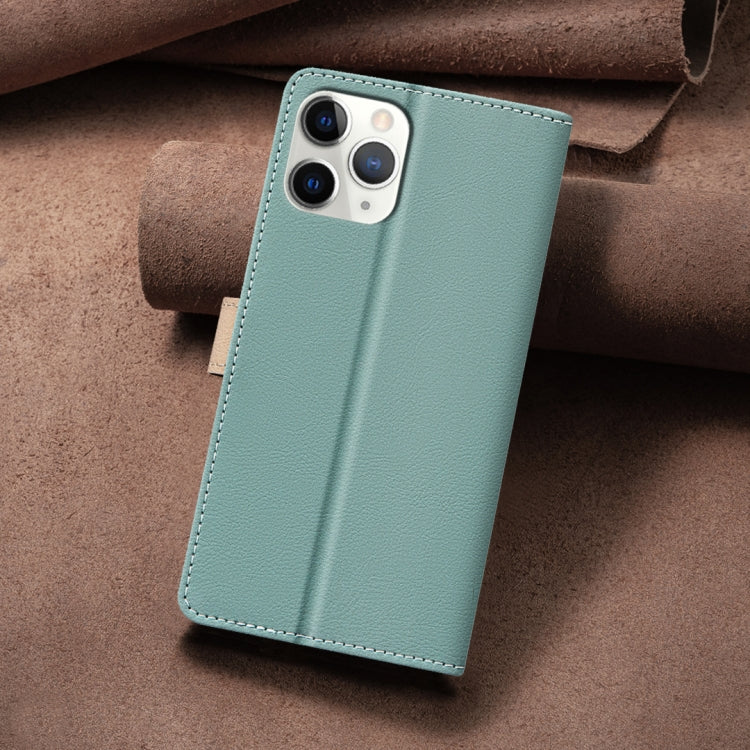 For iPhone 12 Pro / 12 Color Matching RFID Anti-theft Leather Phone Case