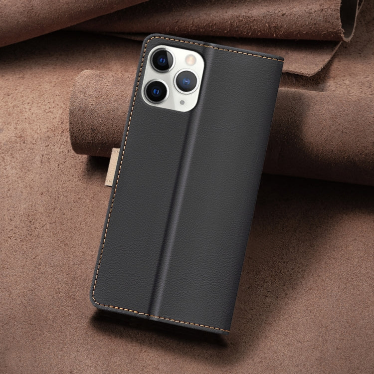 For iPhone 12 Pro / 12 Color Matching RFID Anti-theft Leather Phone Case