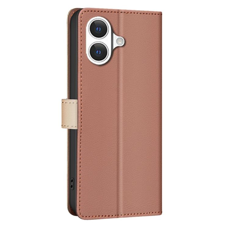 For iPhone 17 Color Matching RFID Anti-theft Leather Phone Case