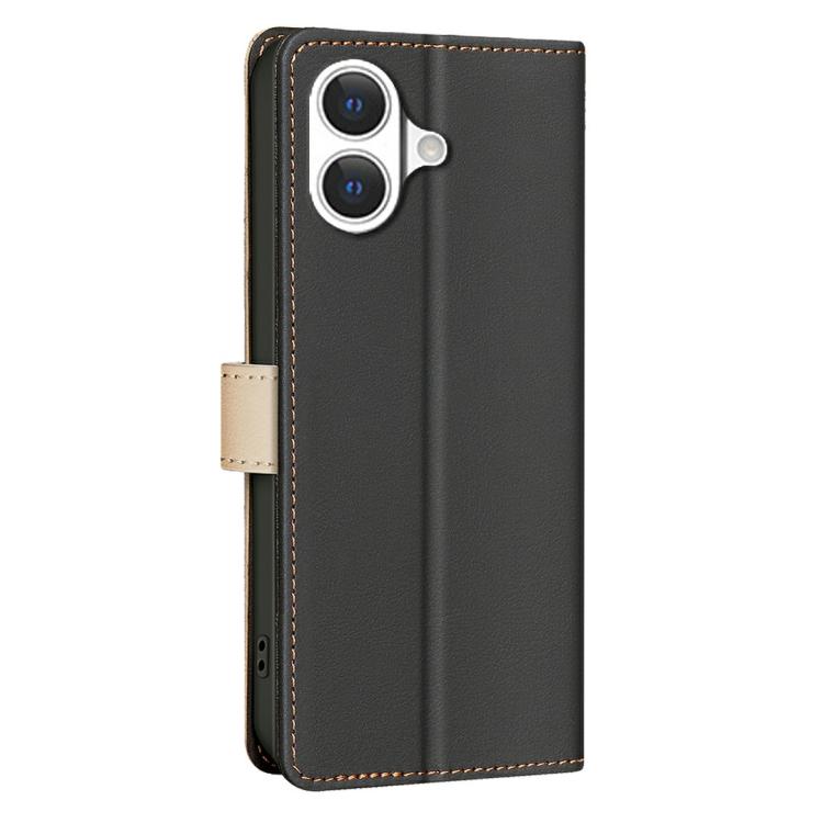 For iPhone 17 Color Matching RFID Anti-theft Leather Phone Case