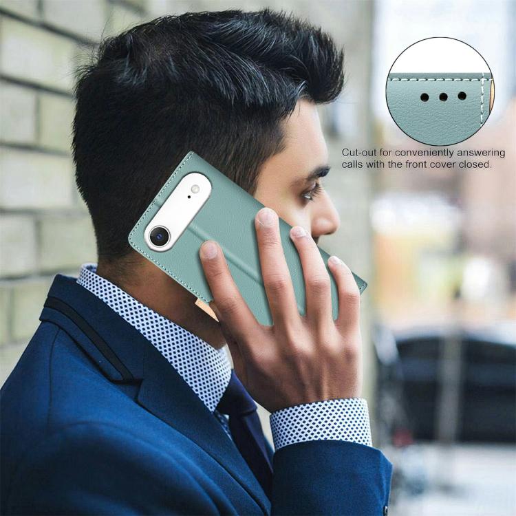 For iPhone Air Color Matching RFID Anti-theft Leather Phone Case