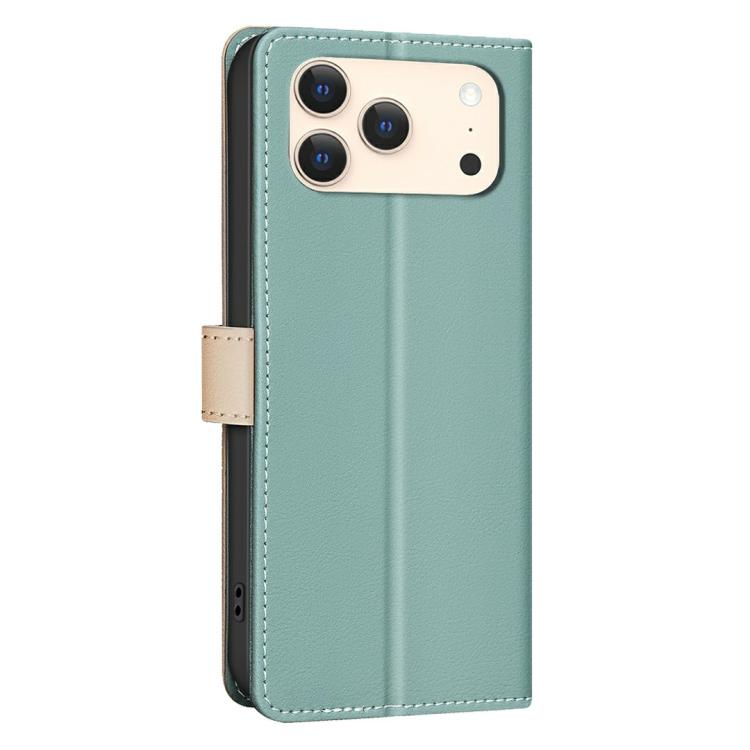 For iPhone 17 Pro Color Matching RFID Anti-theft Leather Phone Case