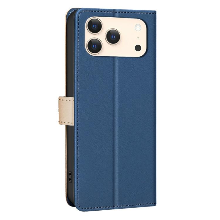 For iPhone 17 Pro Color Matching RFID Anti-theft Leather Phone Case