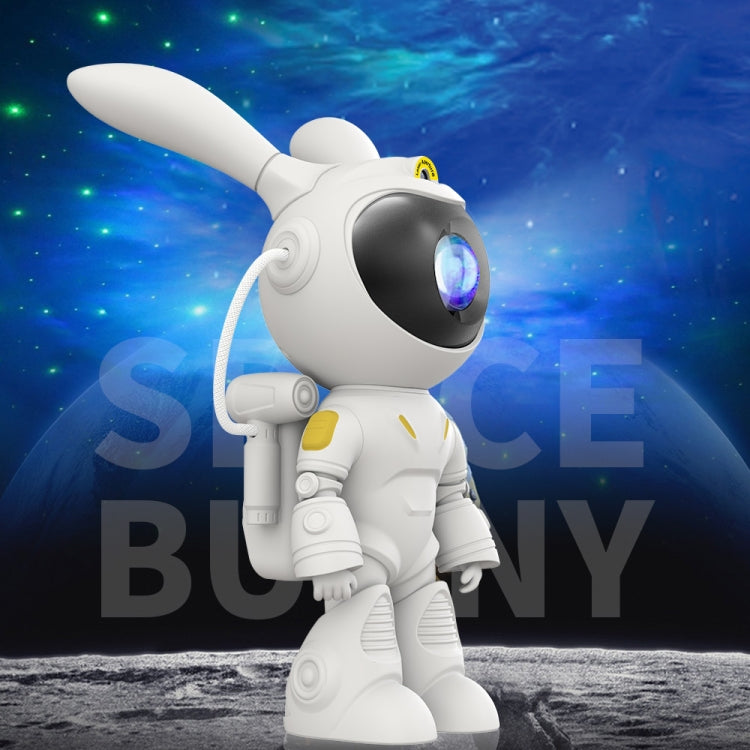 G001 Space Rabbit Starry Sky Projection Lamp Bedroom Laser Atmosphere Light - White
