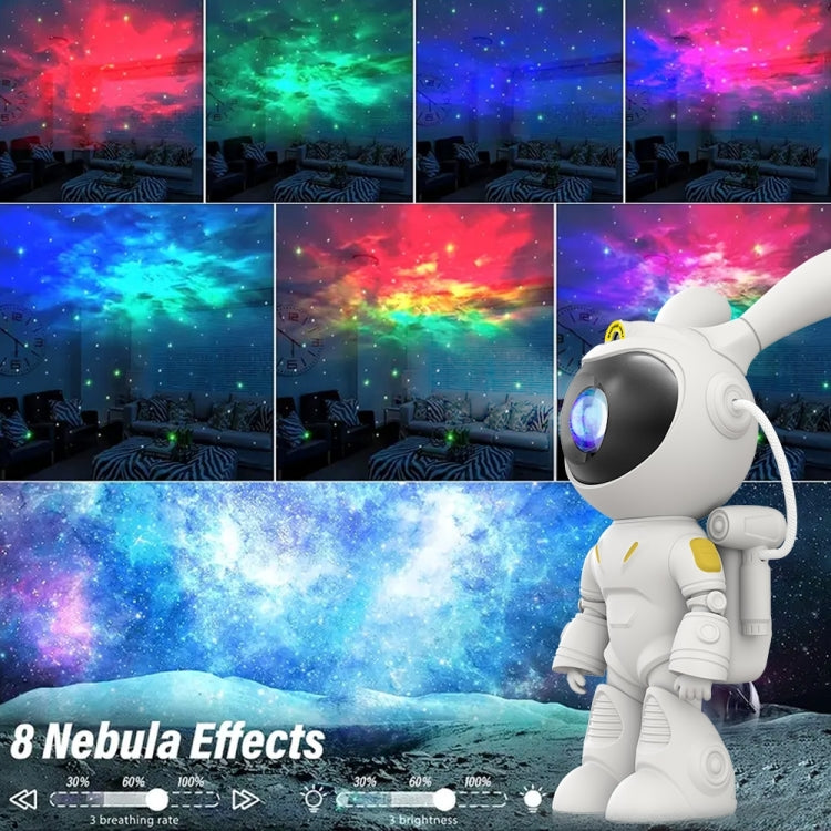 G001 Space Rabbit Starry Sky Projection Lamp Bedroom Laser Atmosphere Light - White