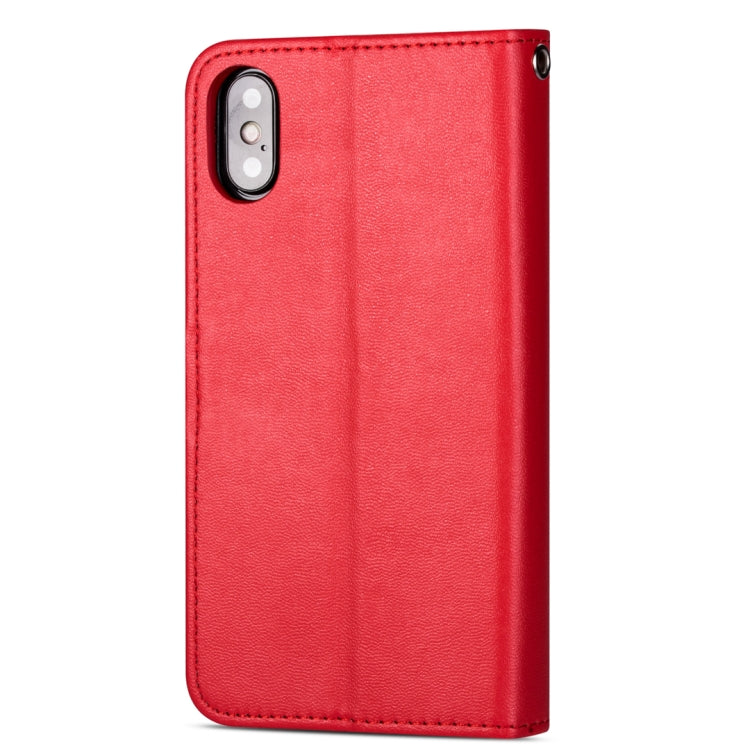 For iPhone XR Ultra-thin 9 Card Horizontal Flip Leather Case with Card Slots & Holder & Lanyard