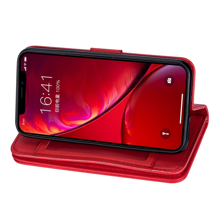 For iPhone 11 Pro Ultra-thin 9 Card Horizontal Flip Leather Case, with Card Slots & Holder & Lanyard