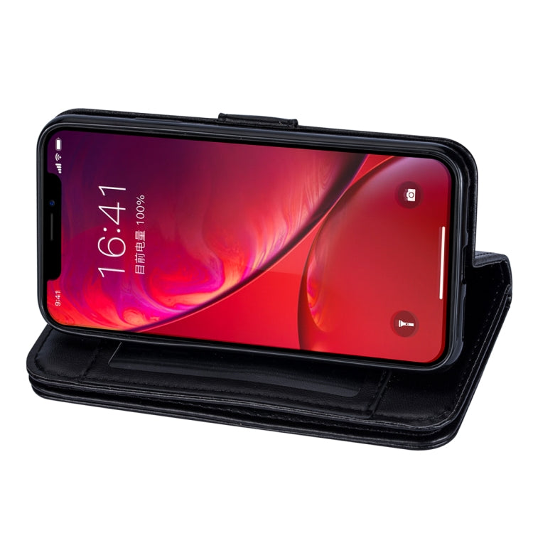 For iPhone 11 Pro Max Ultra-thin 9 Card Horizontal Flip Leather Case, with Card Slots & Holder & Lanyard