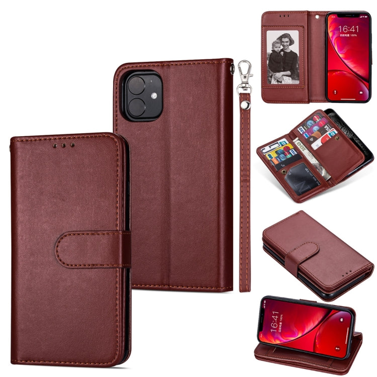 For iPhone 11 Pro Max Ultra-thin 9 Card Horizontal Flip Leather Case, with Card Slots & Holder & Lanyard