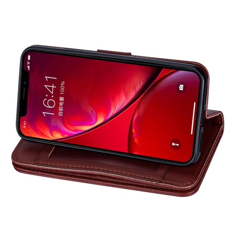 For iPhone 11 Pro Max Ultra-thin 9 Card Horizontal Flip Leather Case, with Card Slots & Holder & Lanyard