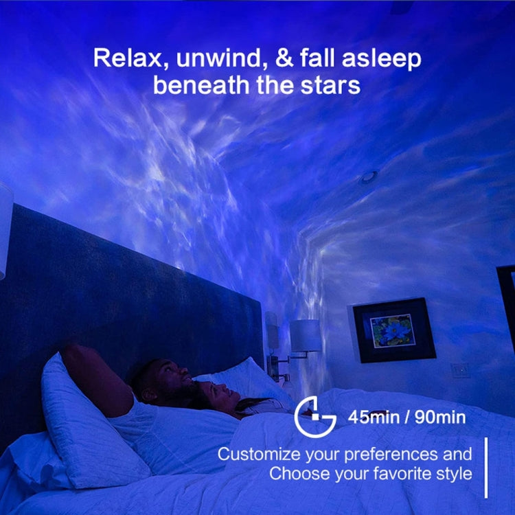 G001 Space Rabbit Starry Sky Projection Lamp Bluetooth Speaker 2 in 1 Laser Light - White