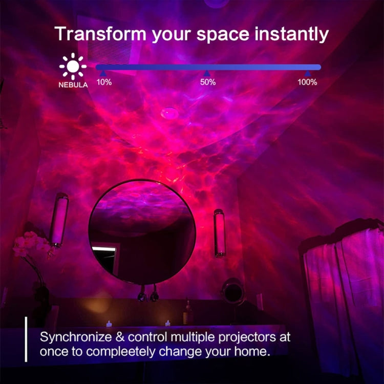 G001 Space Rabbit Starry Sky Projection Lamp Bluetooth Speaker 2 in 1 Laser Light - White