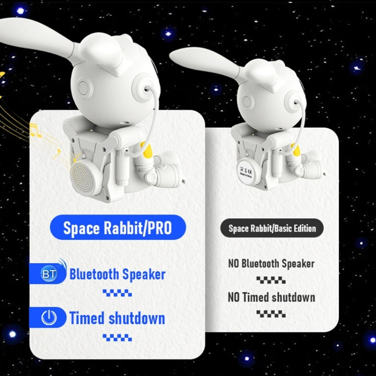 G002 Space Rabbit Starry Sky Projection Lamp Bedroom Laser Atmosphere Light - White