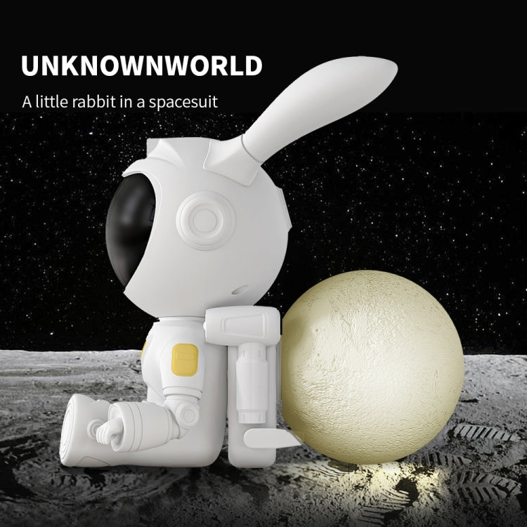 G003 Moon Rabbit Starry Sky Projection Lamp Bedroom Laser Atmosphere Light - White