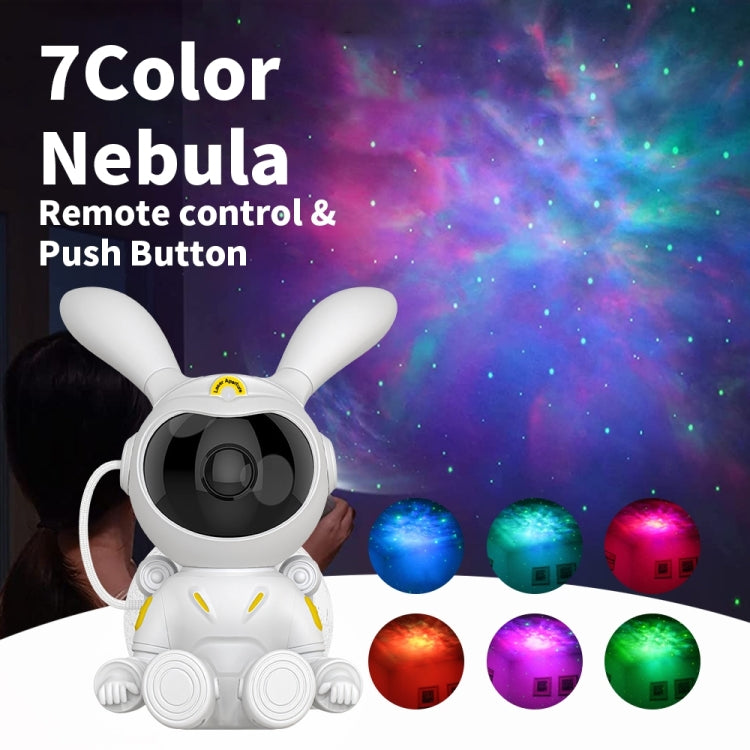 G003 Moon Rabbit Starry Sky Projection Lamp Bedroom Laser Atmosphere Light - White
