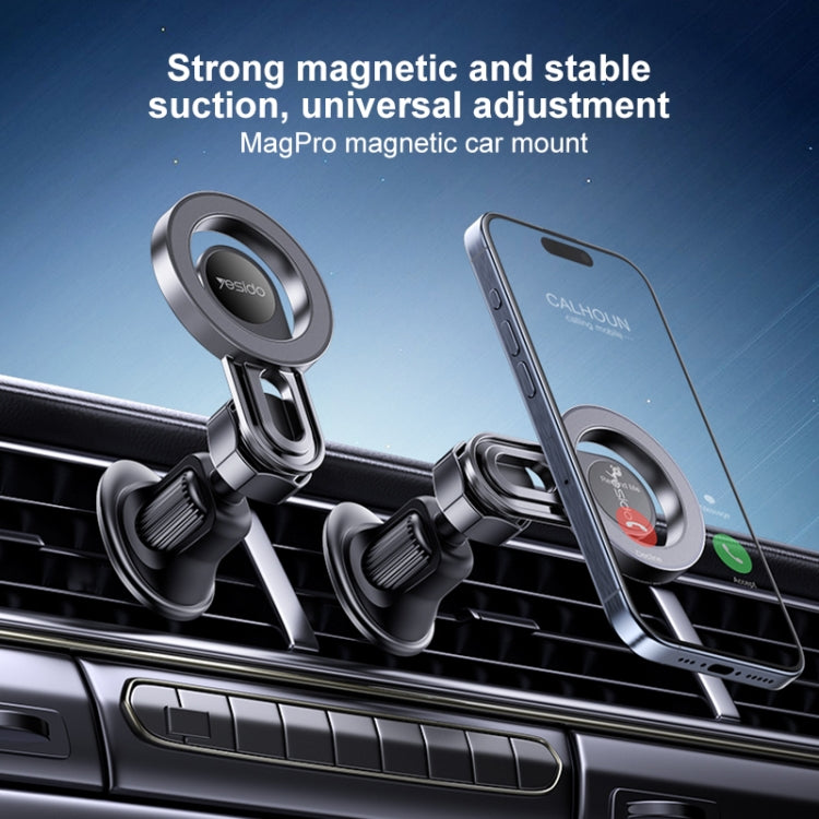 Yesido C209 MagSafe Magnetic Air Vent Car Holder - Black