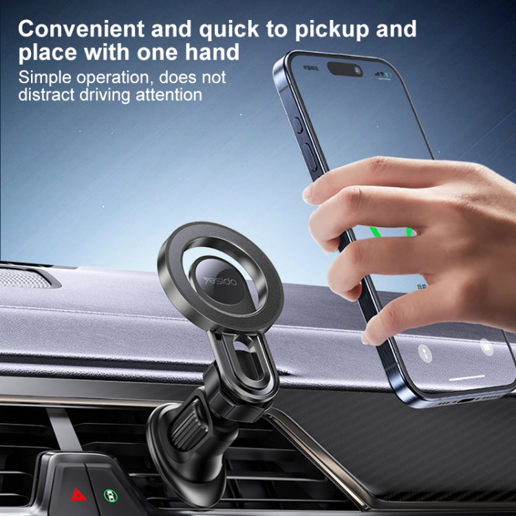 Yesido C209 MagSafe Magnetic Air Vent Car Holder - Black