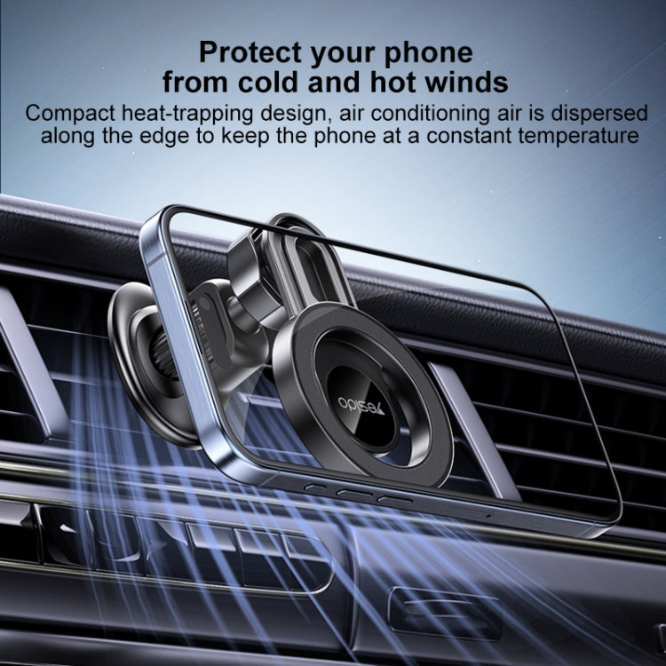 Yesido C209 MagSafe Magnetic Air Vent Car Holder - Black