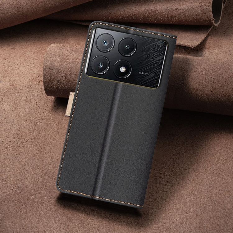 For Xiaomi Poco X6 Pro / Redmi K70E Color Matching RFID Anti-theft Leather Phone Case