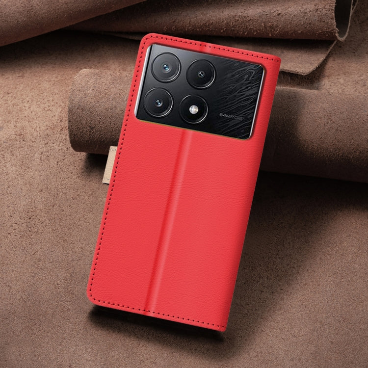 For Xiaomi Poco X6 Pro / Redmi K70E Color Matching RFID Anti-theft Leather Phone Case