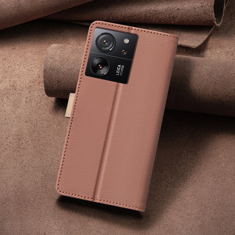 For Xiaomi 13T / Redmi K60 Ultra Color Matching RFID Anti-theft Leather Phone Case