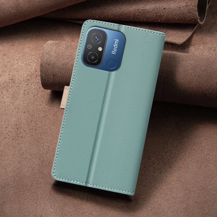 For Xiaomi Poco C55 / Redmi 12C Color Matching RFID Anti-theft Leather Phone Case