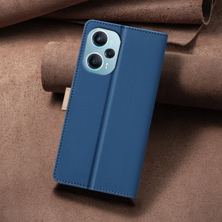 For Xiaomi Poco F5 5G Color Matching RFID Anti-theft Leather Phone Case
