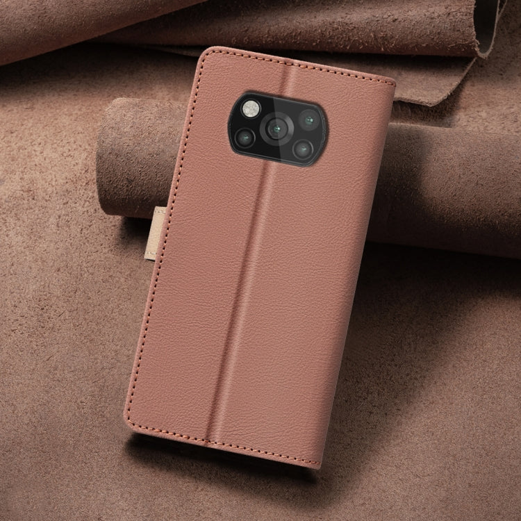 For Xiaomi Poco X3 / X3 NFC Color Matching RFID Anti-theft Leather Phone Case